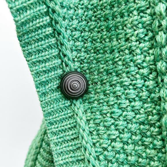 Aran Sweater Market Irish 100% Merino Wool Cable Knit Poncho NWT - Picture 5 of 7